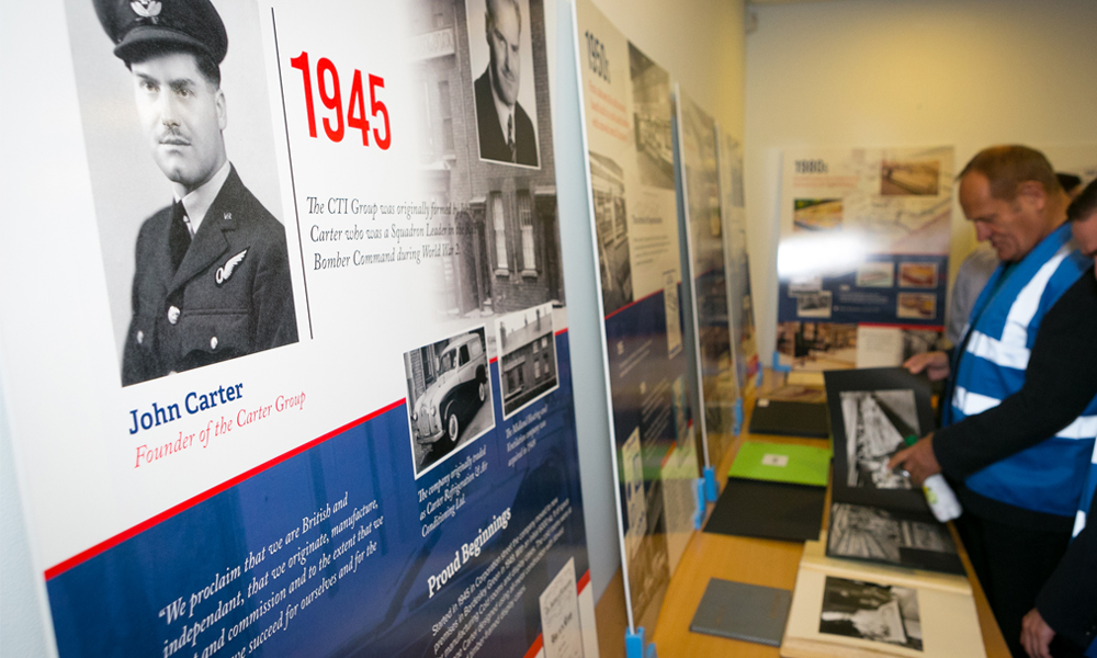 CTI Group History Display Boards