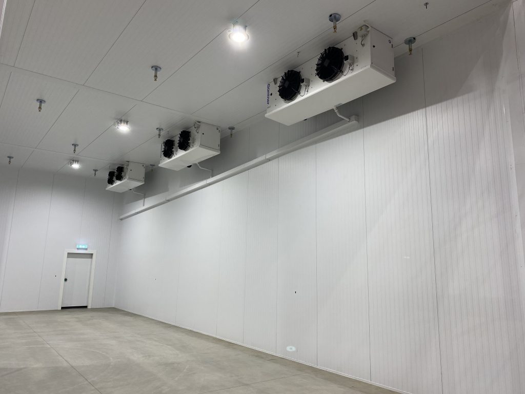 Evaporators within large pharmaceutical coldroom